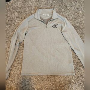 Men's Medium Grey Anheuser Busch Half Zip
